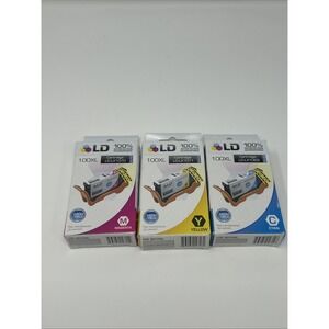 NEW LD-LX 1069 1070 1071 100XL High Yield Ink Cyan Magenta Yellow NIB Lexmark